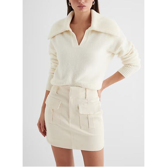 EXPRESS High Waisted Utility Mini Skirt - Suze 6 - Picture 1 of 4